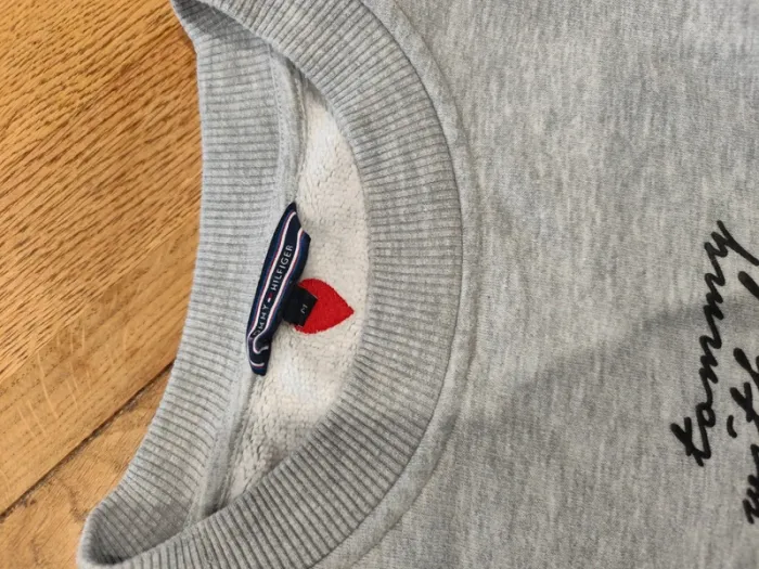 Sweat gris chiné Tommy taile M - photo numéro 5