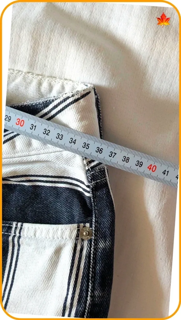 Jeans mom rayé femme BDG 36 - photo numéro 5