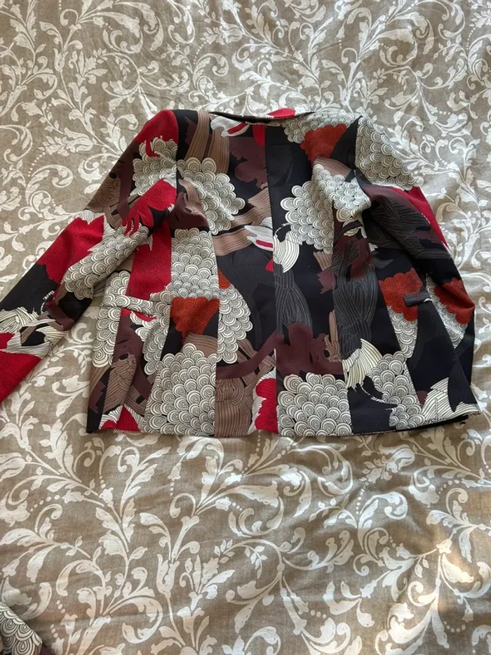 Ensemble tailleur floral impérial - Blazer M / Pantalon S coloré - photo numéro 7