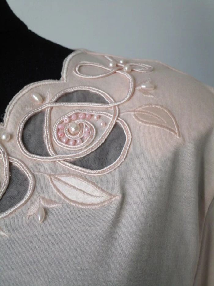 T-shirt vintage saumon 42 TBE - photo numéro 4