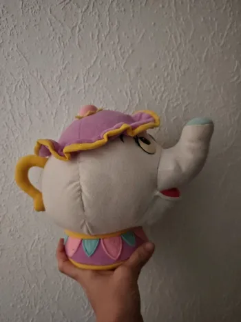 Mrs madame samovar Potts peluche belle et la bête