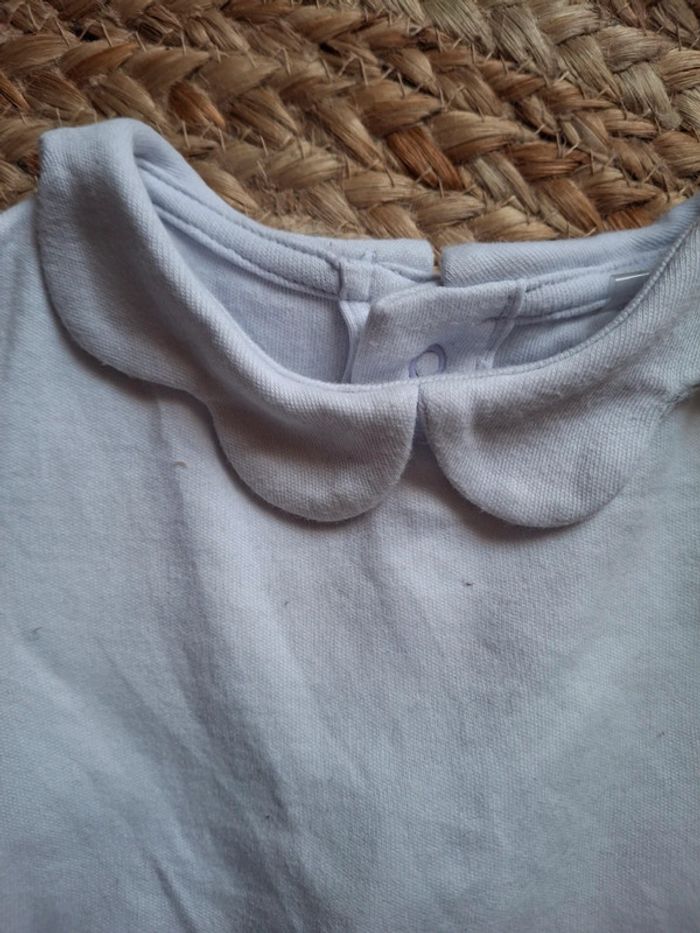 Body lilas col fleur mark&Spencer 9 mois - photo numéro 2