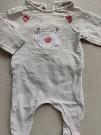 Petit pyjama été ourson 🐻 rose Obaibi 3 mois fille