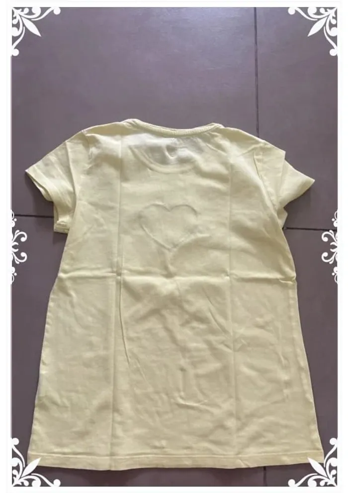 🌞 Pyjama fille 12 ans – Haut brodé jaune Kiabi & short liberty fait main 🌸 - photo numéro 6
