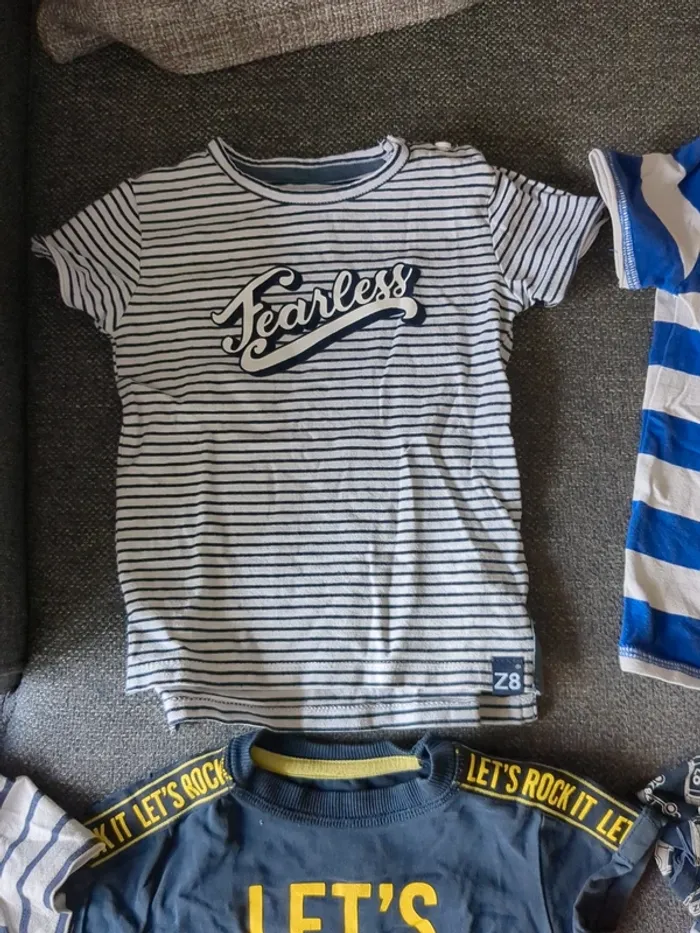 Lot de 9 tee shirts Z8 taille 80 cm - photo numéro 2