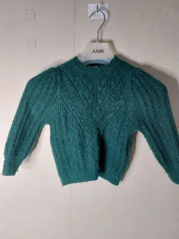 Pull épais vert " Kiabi"