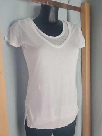 Comptoir des cotonniers haut tee-shirt débardeur 2 en 1 été T.36/38