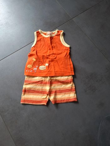 Ensemble été short et débardeur kimbaloo 3-6 mois