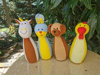 Quilles animaux en peluche