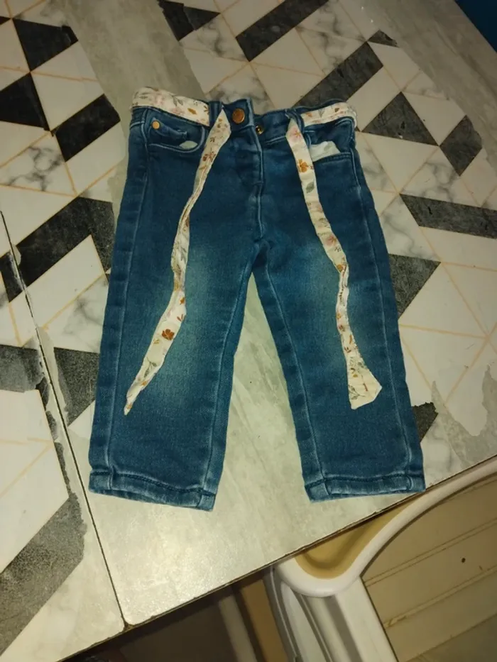 Jean orchestra 12 mois 74 cm fille