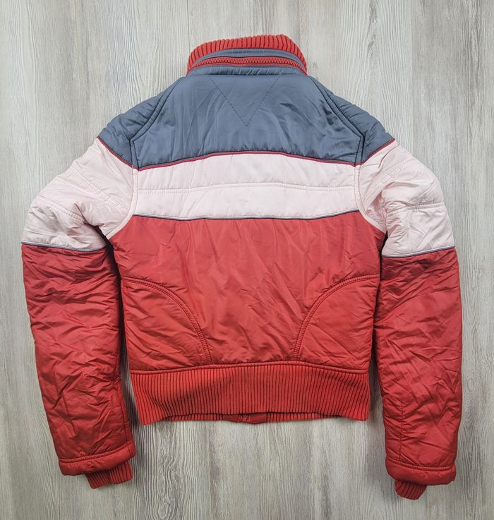 Doudoune Tommy Hilfiger Denim Brooklyn – Heritage – Rouge/Blanc rosé/Bleu – Taille L – Excellent état - photo numéro 6