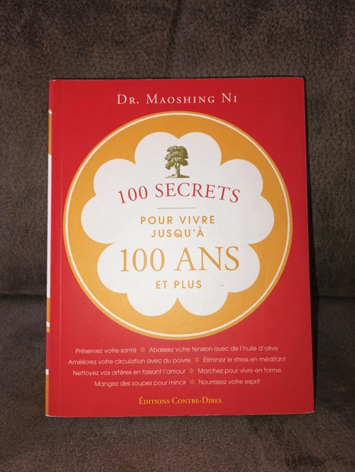 Livre 100 secrets pour vivre jusqu'à 100 ans et plus