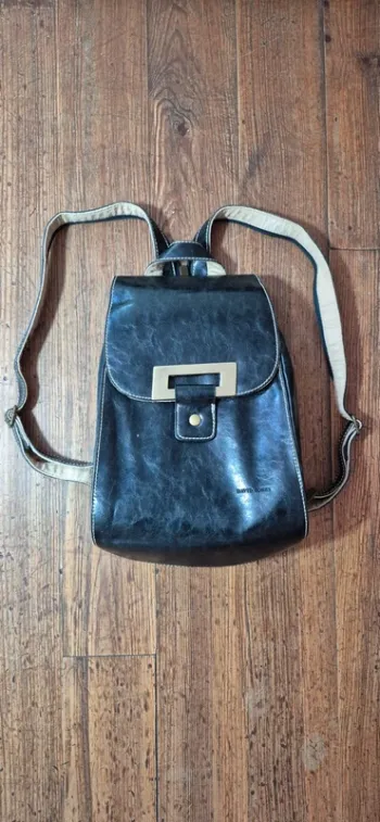 Sac David Jones vintage cuir