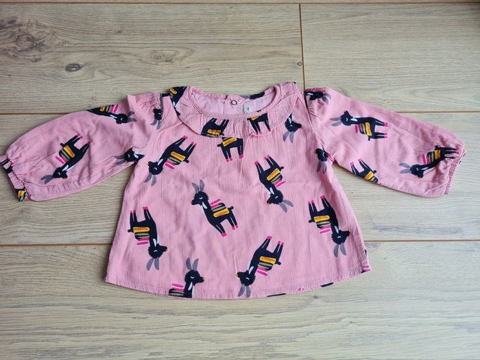 Blouse ML rose Catimini 12 mois