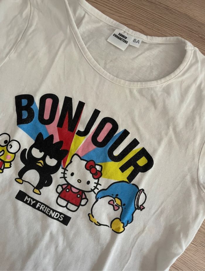 T-shirt manches courtes hello kitty - photo numéro 2