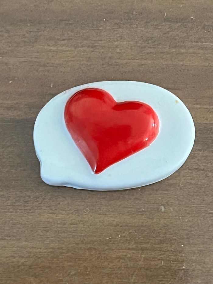 Fève cœur rouge 2012 Goscinny-Uderzo