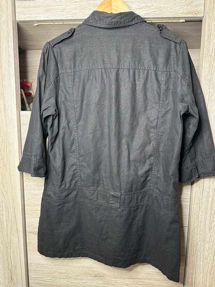Chemise saharienne en lin - Taille 46 - photo numéro 6