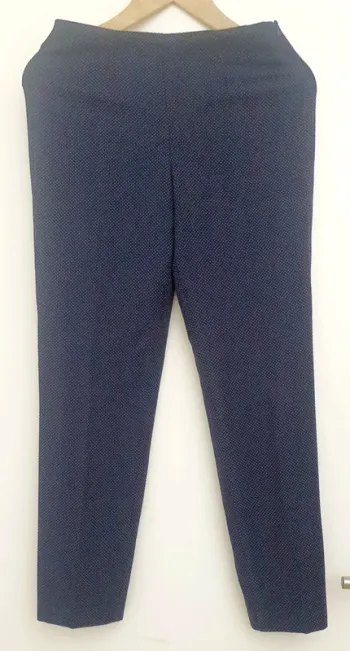 Pantalon tissu bleu Benetton