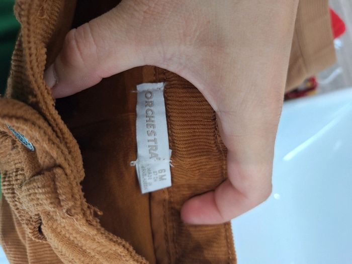 Pantalon bébé garçon velours 6 mois - photo numéro 2