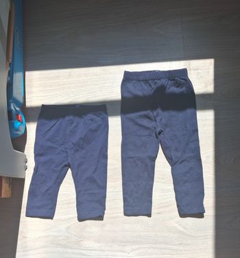 Lot de 2 legging 12 mois 74cm terre de marin 