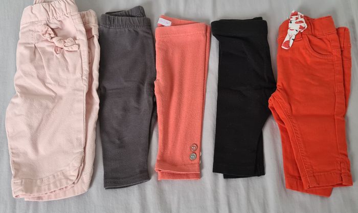 Lot pantalon leggings fille 3 mois
