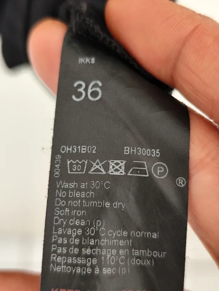 Petite robe noire classique IKKS women cache cœur et jupe portefeuille - photo numéro 9