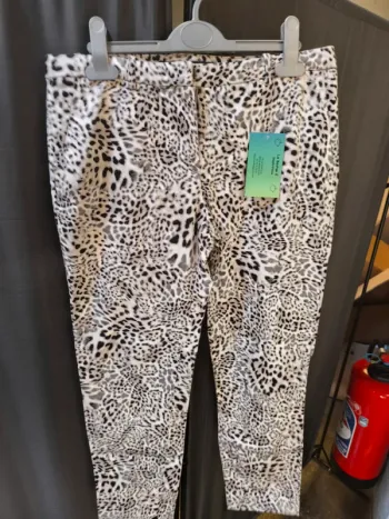 226348 pantalon blanc léopard femme 36 ZARA
