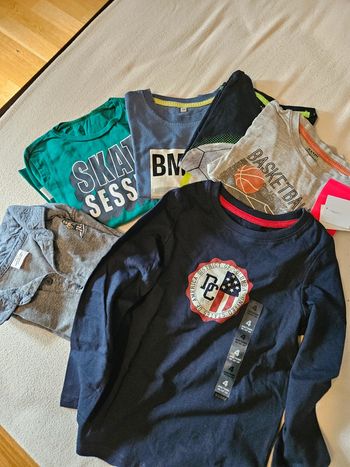 Lot de 7 tee-shirts garçon manches longues 4 ans