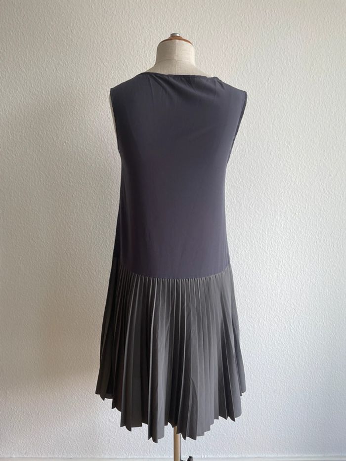 Robe grise bimatière Fabiana Filippi - photo numéro 4