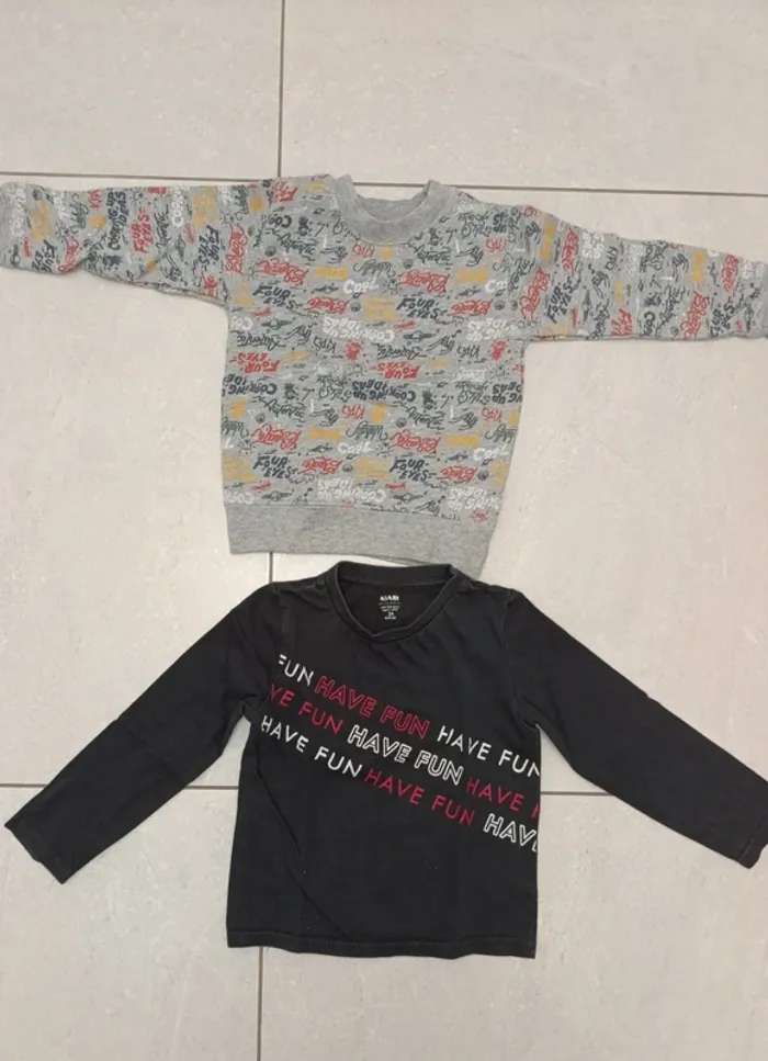 Lot de 2 Haut garçon 3 ans