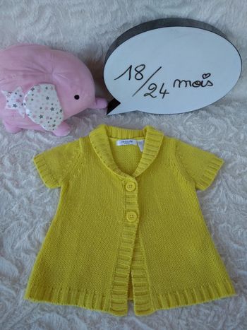 Gilet Boléro manches courtes Fille 18/24 mois La Redoute