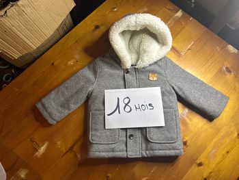 Manteau doublé renard 18mois Kiabi