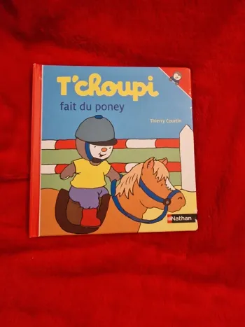 Livre 45 t'choupi fait du poney