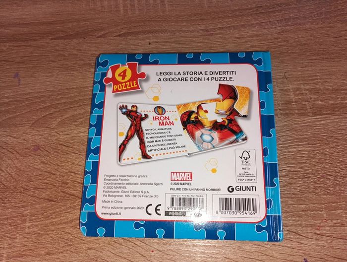 Livre avec 4 puzzles Marvel Avengers - photo numéro 2