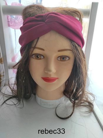 Bandeau rouge bordeaux