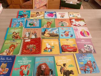 Lot de 25 mini livres enfants divers