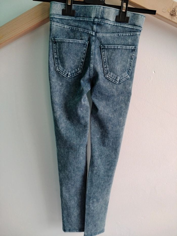 Jegging fin neuf bleu délavé H&M 10 ans - photo numéro 8
