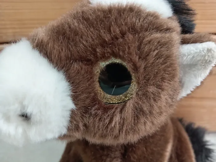 Peluche cheval yeux brillants - photo numéro 4