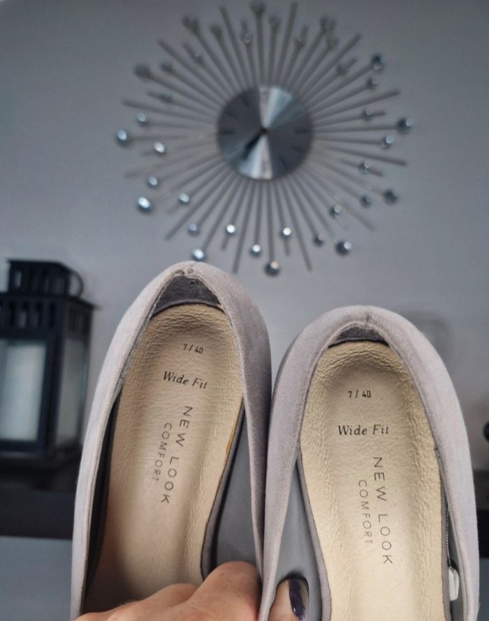 Escarpins talon plateforme gris newlook - photo numéro 8