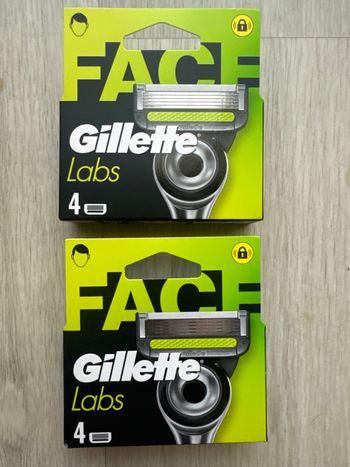 Lot 8 lames Gillette Labs face neuf
