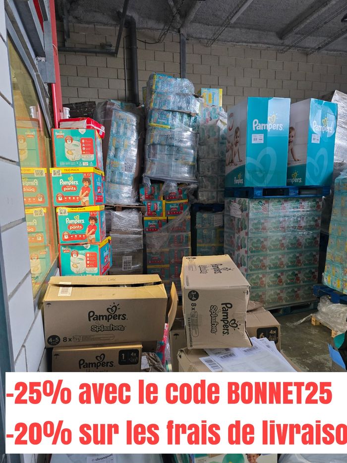 Pampers Couches et Lingettes toutes tailles neufs et jamais ouverts à partir de 15€
