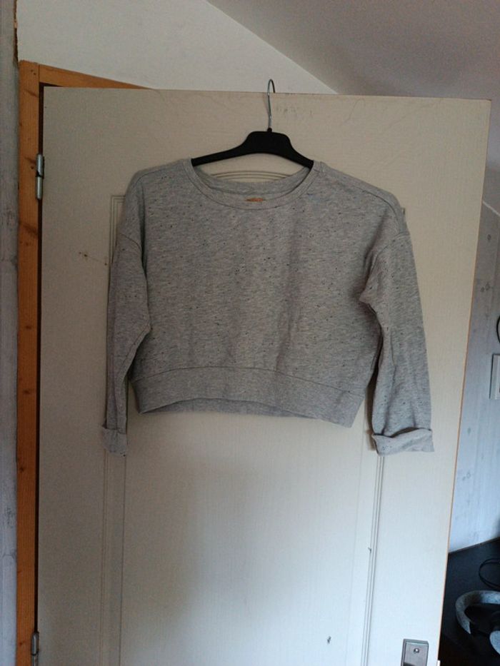 Pull 3/4 Zara gris taille S en parfait état