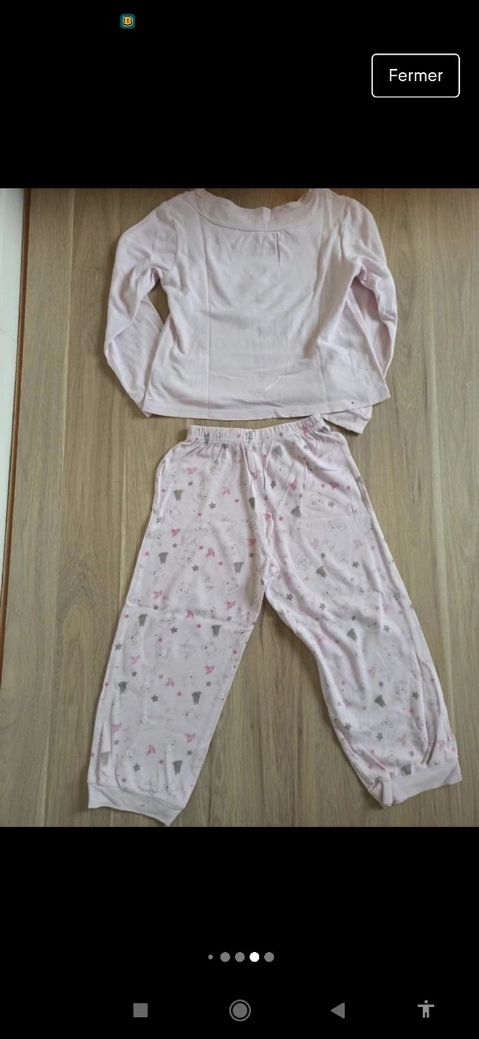 Pyjama t-shirt manches longues et pantalon rose pâle kids graffiti 6 ans - photo numéro 7