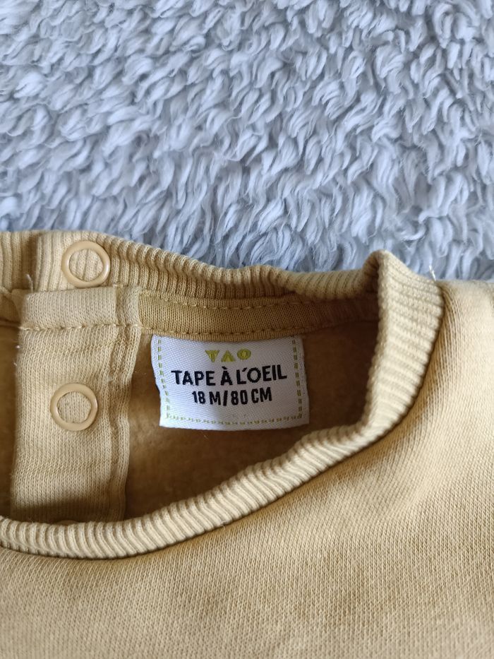 Sweat Tape à l’Œil 18 mois – ours imprimé "MOVE!" - photo numéro 4