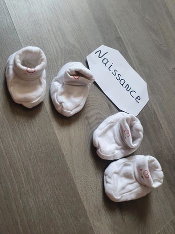 Chaussons naissance mixte