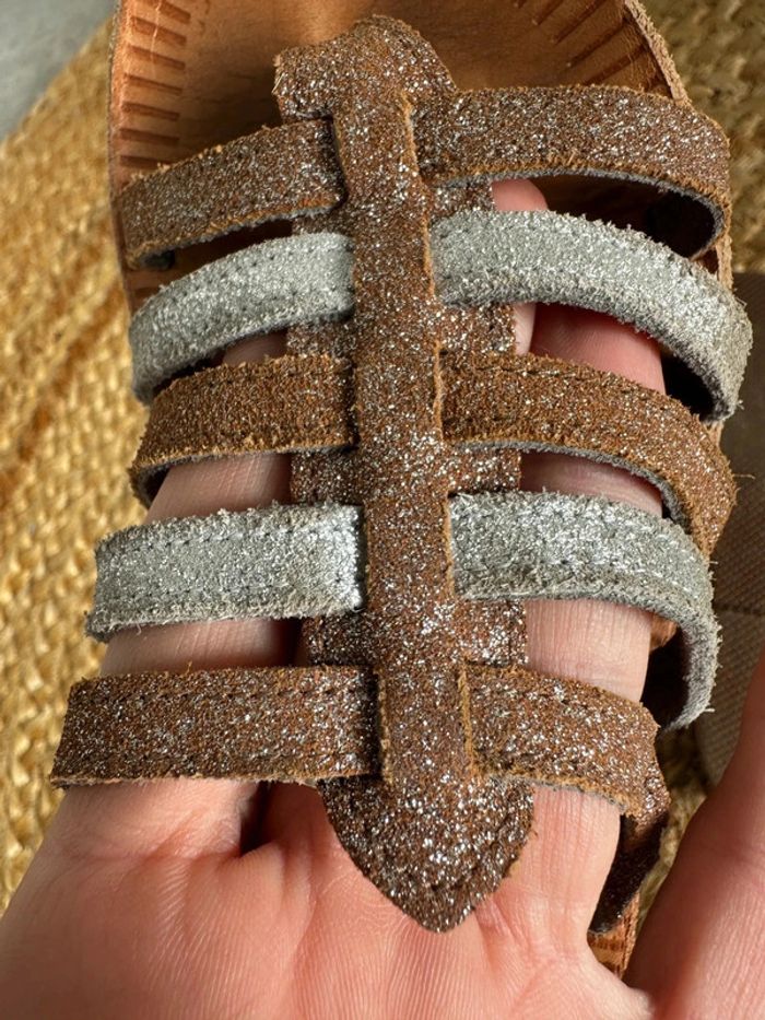 Sandales cuir pailletées les spartiates phocéennes - photo numéro 5