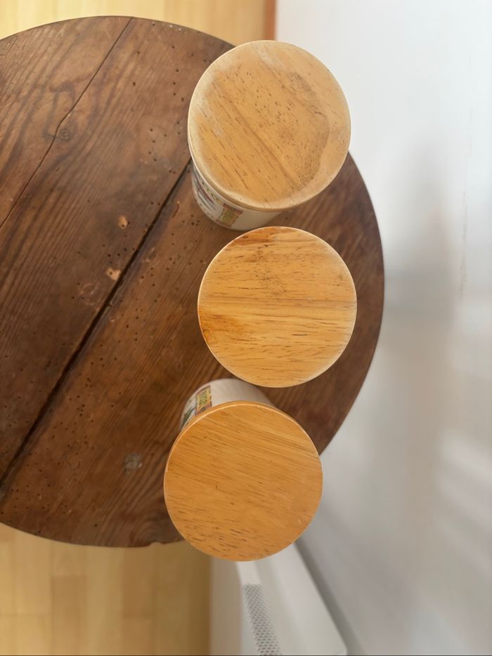 Ensemble de 5 bocaux à épices fabrication anglaise Cloverleaf - photo numéro 8