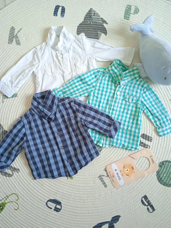 Lot chemise garçon 6 mois