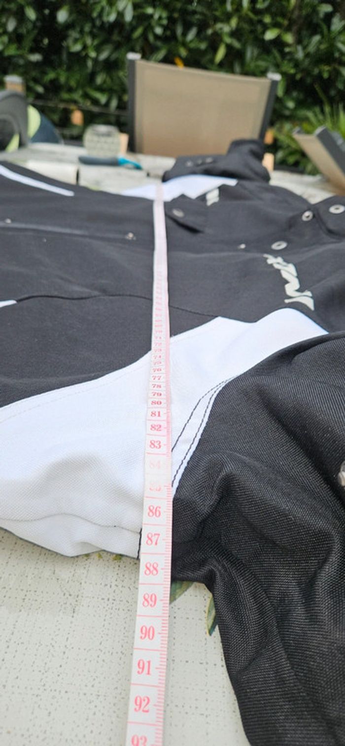 Veste de moto en tissu Ixon Shiroki HP noir / blanc - photo numéro 7