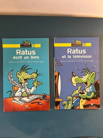 Livres ratus et la télévision et ratus écrit un livre